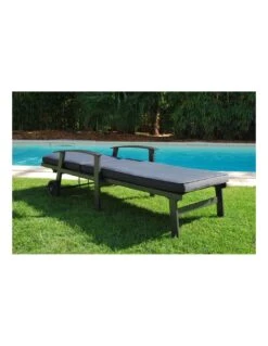 Bain De Soleil Berlin Avec Coussin En Aluminium - Gris Clair -Magasin De Jardin Et D'extérieur bain de soleil berlin avec coussin en aluminium 7