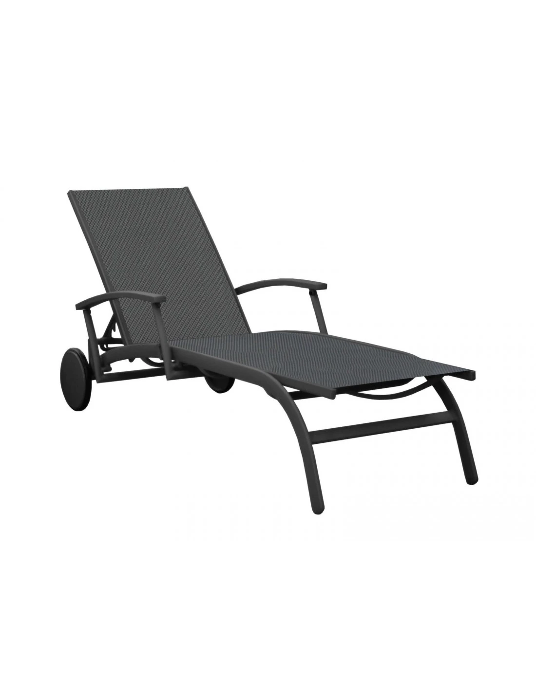 Bain de soleil Élégance - Aluminium - Graphite / BBM Bain De Soleil Élégance - Aluminium - Graphite / BBM -Magasin De Jardin Et D'extérieur bain de soleil elegance aluminium et toile au choix 12