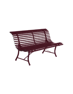 Banc De Jardin Louisiane L.150 Cm - Métal - Cerise Noire