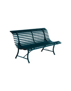 Banc De Jardin Louisiane L.150 Cm - Métal - Bleu Acapulco