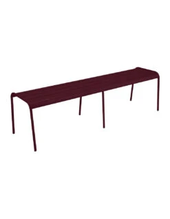 Banc Monceau 3/4 Places En Métal -160 Cm - Cerise Noire -Magasin De Jardin Et D'extérieur banc monceau xl 34 places metal 160cm 8
