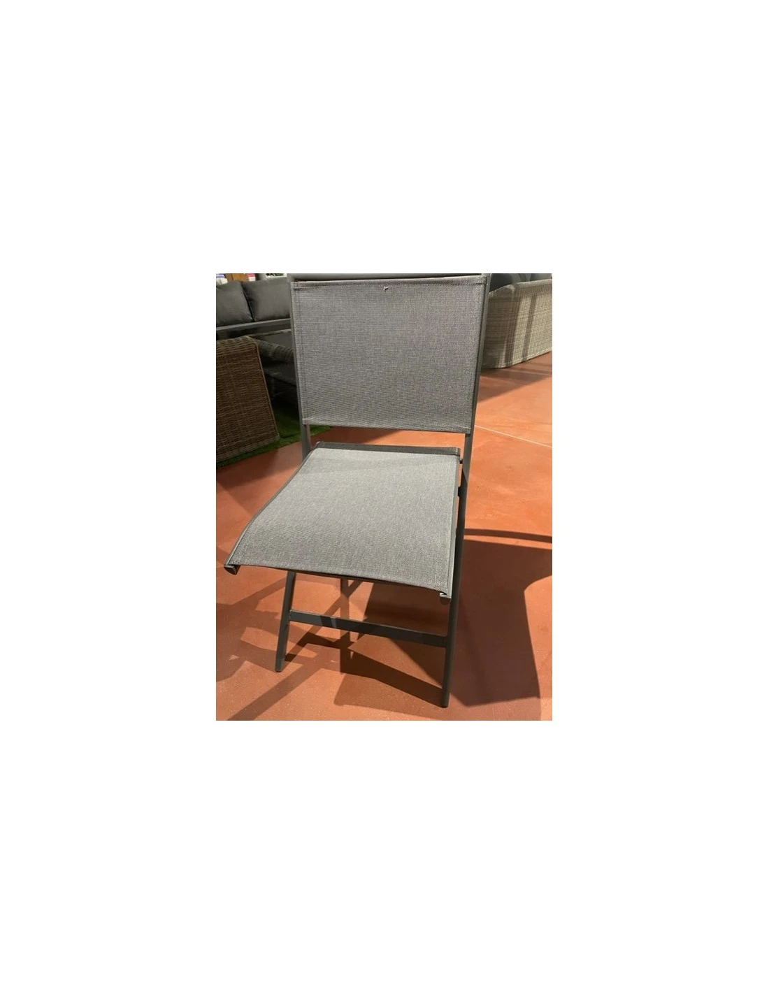 Chaise de jardin ARA pliante - Aluminium et polyester - Gris Chaise De Jardin ARA Pliante - Aluminium Et Polyester - Gris -Magasin De Jardin Et D'extérieur chaise de jardin ara pliante aluminium et polyester 1