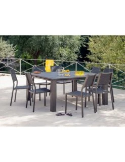 Chaise De Jardin Empilable Florence Finition Brush -Magasin De Jardin Et D'extérieur chaise de jardin florence finition brush proloisirs 2