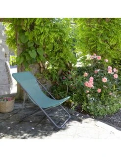Lafuma Maxi Transat Batyline Chlorophylle -Magasin De Jardin Et D'extérieur chaise longue maxi transat batyline chlorophylle 1 2