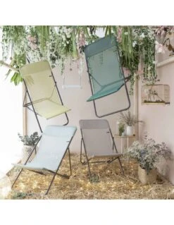 Lafuma Maxi Transat Batyline Chlorophylle -Magasin De Jardin Et D'extérieur chaise longue maxi transat batyline chlorophylle 1 3