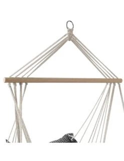 Chaise Suspendue Jinja - Bois Franc Chinois Et Polycoton -Magasin De Jardin Et D'extérieur chaise suspendue jinja bois franc chinois et polycoton 4