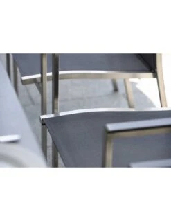 Fauteuil Cardiff Inox Textilène Gris Argent -Magasin De Jardin Et D'extérieur fauteuil cardiff inox textilene gris argent stern 2