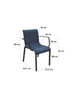 Fauteuil Cauro En Aluminium Coloris Au Choix - Graphite / Moutarde 3 Fauteuil Cauro En Aluminium Coloris Au Choix - Graphite / Moutarde -Magasin De Jardin Et D'extérieur fauteuil cauro en aluminium coloris au choix oceo 5