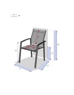 Fauteuil De Jardin Axiome - Aluminium Blanc Et Texaline Noisette -Magasin De Jardin Et D'extérieur fauteuil de jardin axiome aluminium blanc et texaline noisette 2