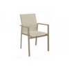 Fauteuil De Jardin Delia Empilable - Alu/Tpep - Sand/Sand