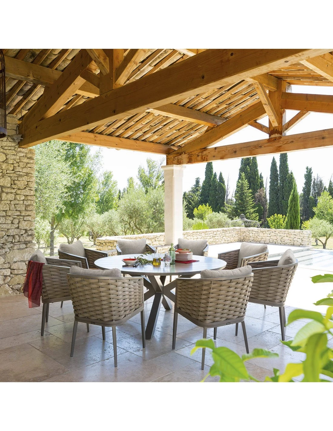 Fauteuil de jardin Embruns - Aluminium et maille tressée Fauteuil De Jardin Embruns - Aluminium Et Maille Tressée -Magasin De Jardin Et D'extérieur fauteuil de jardin embruns aluminium et maille tressee 1