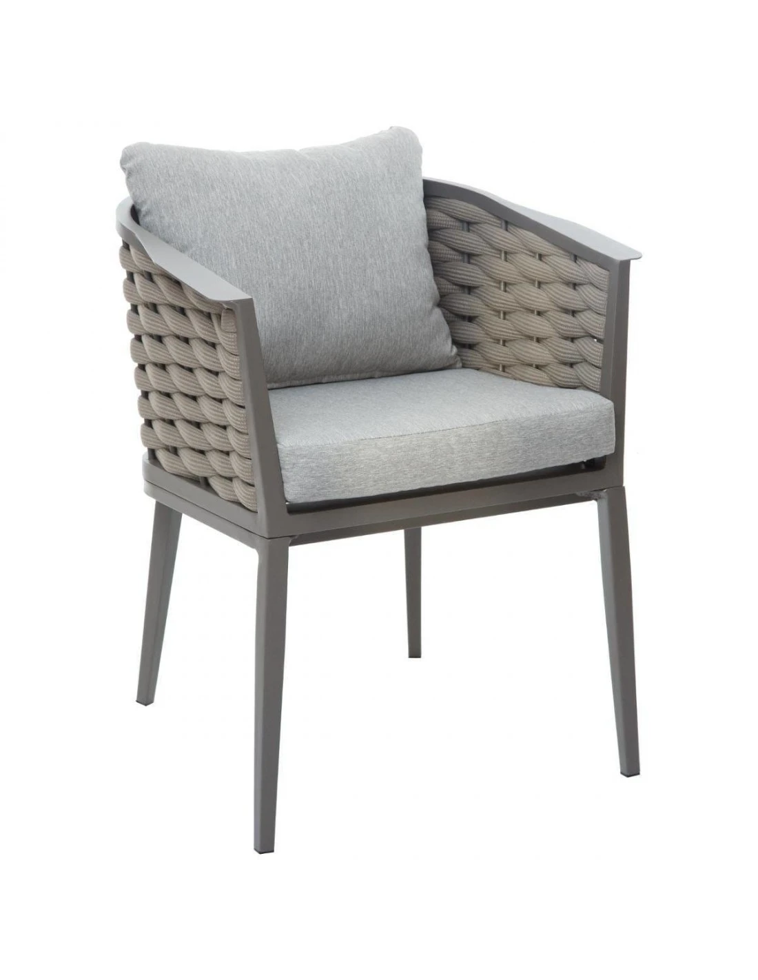 Fauteuil de jardin Embruns - Aluminium et maille tressée Fauteuil De Jardin Embruns - Aluminium Et Maille Tressée -Magasin De Jardin Et D'extérieur fauteuil de jardin embruns aluminium et maille tressee