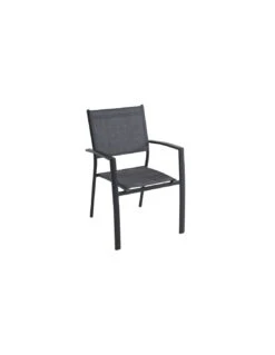 Fauteuil De Jardin FARO - Aluminium Et Textilène - MWH - Gris