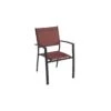 Fauteuil De Jardin FARO - Aluminium Et Textilène - MWH - Rouge