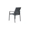 Fauteuil De Jardin KARI - Anthracite Textilène Argent