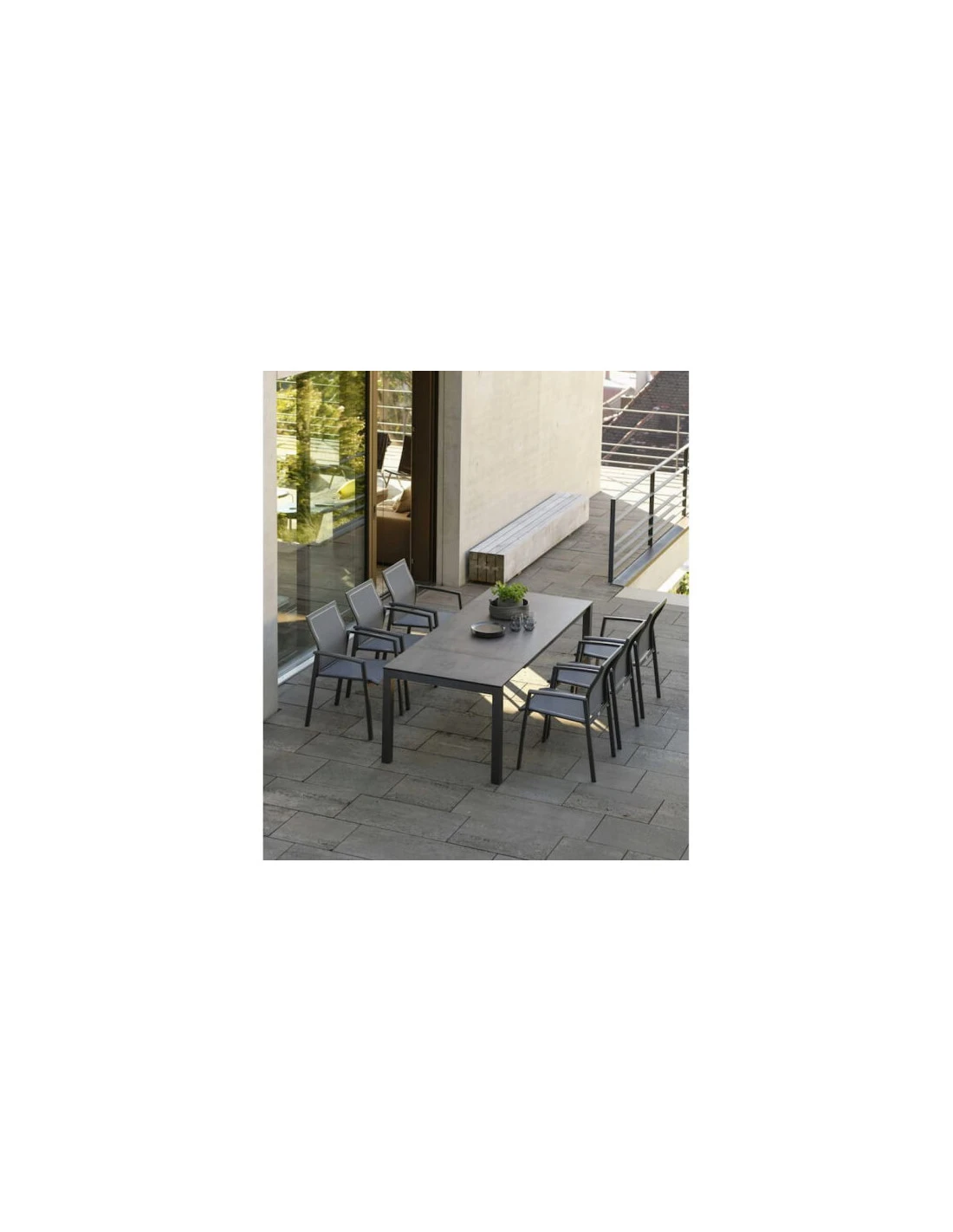 Fauteuil de jardin KARI - Anthracite textilène argent Fauteuil De Jardin KARI - Anthracite Textilène Argent -Magasin De Jardin Et D'extérieur fauteuil de jardin kari plusieurs coloris 3
