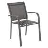 Fauteuil Empilable Essentia - Aluminium Graphite Anthracite