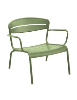 Fauteuil Lounge Haora En Aluminium Coloris Au Choix - Océo - Amande