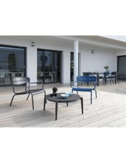 Fauteuil Lounge Haora En Aluminium Coloris Au Choix - Océo - Bleu -Magasin De Jardin Et D'extérieur fauteuil lounge haora en aluminium coloris au choix oceo 10