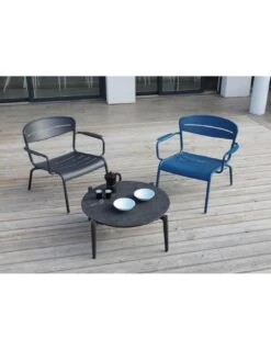Fauteuil Lounge Haora En Aluminium Coloris Au Choix - Océo - Bleu -Magasin De Jardin Et D'extérieur fauteuil lounge haora en aluminium coloris au choix oceo 9