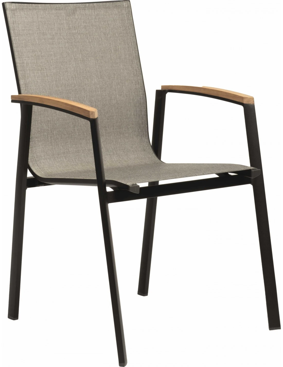 Fauteuil new Top - Noir mat textilène gris lin Fauteuil New Top - Noir Mat Textilène Gris Lin -Magasin De Jardin Et D'extérieur fauteuil new top plusieurs coloris