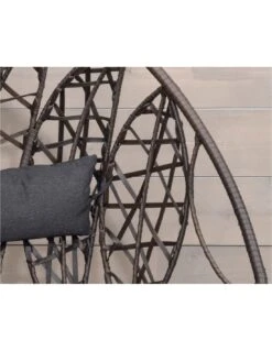 Fauteuil œuf Suspendu Malaga - Acier époxy Et Résine Synthétique - Marron Foncé -Magasin De Jardin Et D'extérieur fauteuil oeuf malaga 1 2