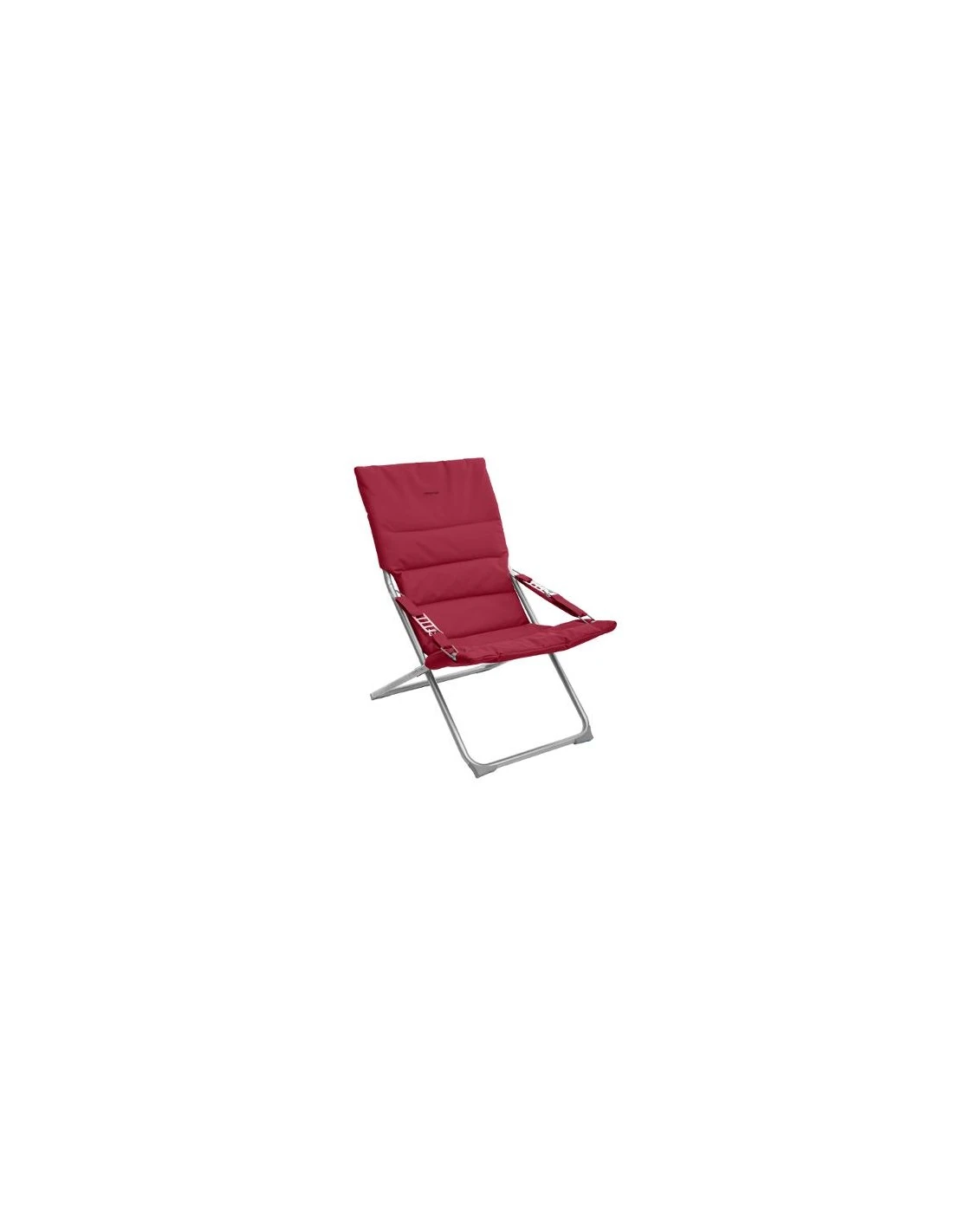 Fauteuil relax de jardin MILOS - Assise matelassée - Bordeaux Fauteuil Relax De Jardin MILOS - Assise Matelassée - Bordeaux -Magasin De Jardin Et D'extérieur fauteuil relax de jardin milos assise matelassee