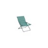 Fauteuil Relax De Jardin MILOS - Assise Matelassée - Vert Jade