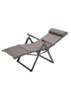 Fauteuil Relax Decima - Inclinable 8 Positions - Noisette / Praline -Magasin De Jardin Et D'extérieur fauteuil relax decima inclinable 8 positions noisette praline 2
