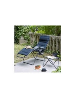 Lafuma Fauteuil Relax Futura BeComfort Bleu Encre -Magasin De Jardin Et D'extérieur fauteuil relax futura becomfort bleu encre 4