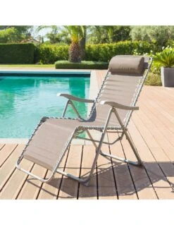 Fauteuil Relax Silos Basculant - 5 Positions - Olive -Magasin De Jardin Et D'extérieur fauteuil relax silos basculant 5 positions 5