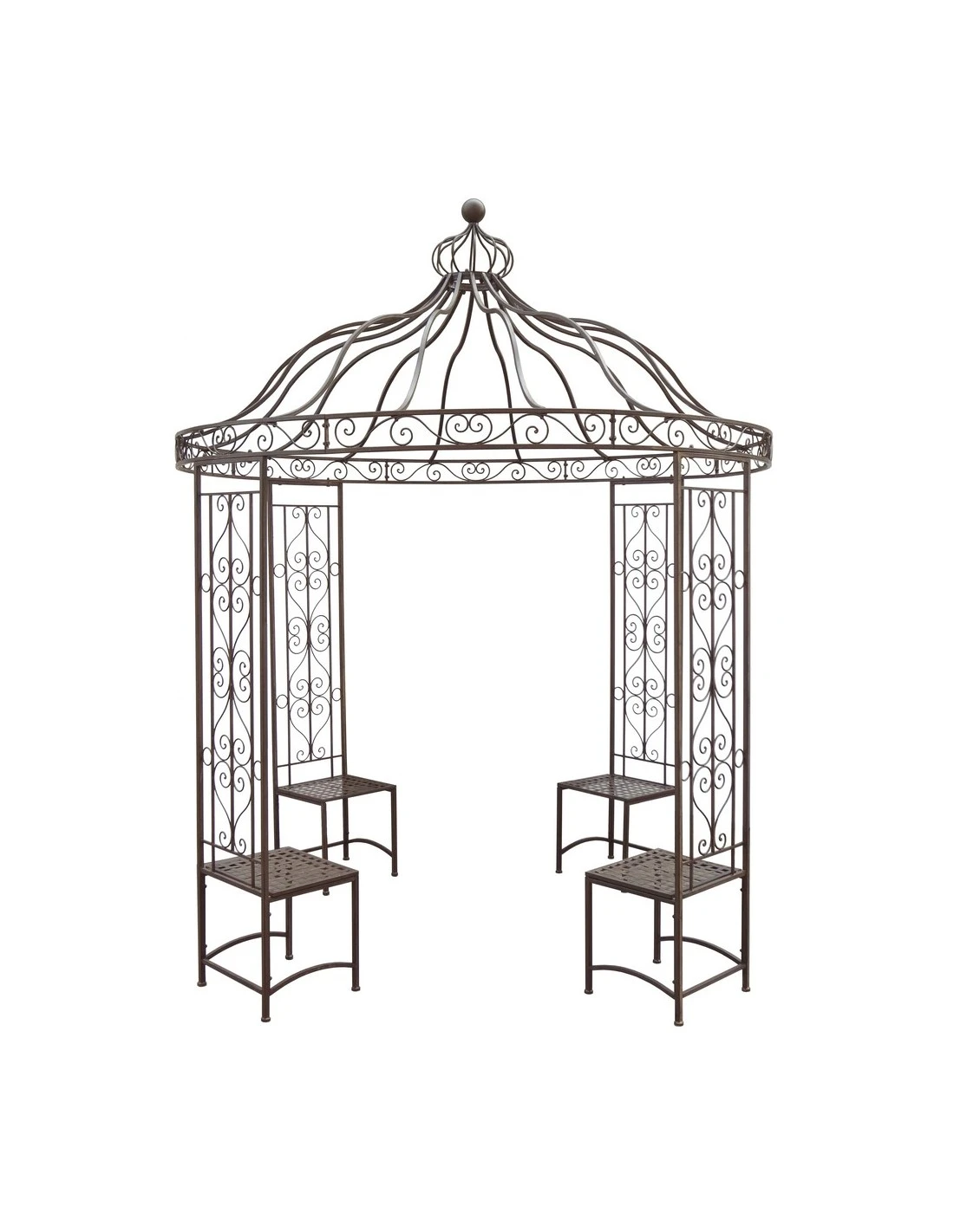 Gloriette en fer forgé ø 2.50 m Gloriette En Fer Forgé ø 2.50 M -Magasin De Jardin Et D'extérieur gloriette en fer forge o 250 m