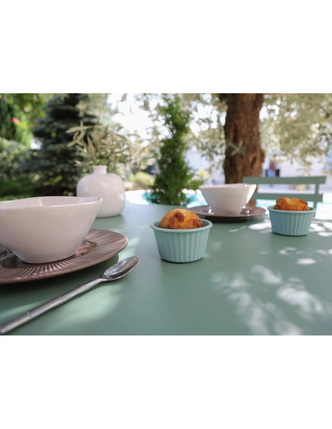 Guéridon Cuba carré 70x70 cm - Acier époxy - Amande Guéridon Cuba Carré 70x70 Cm - Acier époxy - Amande -Magasin De Jardin Et D'extérieur gueridon cuba carre 70x70 cm acier epoxy 8