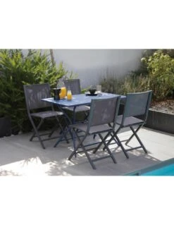 Guéridon Pliant Globe 110x70 Cm - Bleu