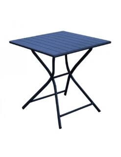 Guéridon Pliant Globe 70x70 Cm - Coloris Au Choix - Bleu