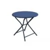 Guéridon Pliant Globe Ø80 Cm En Aluminium - Bleu