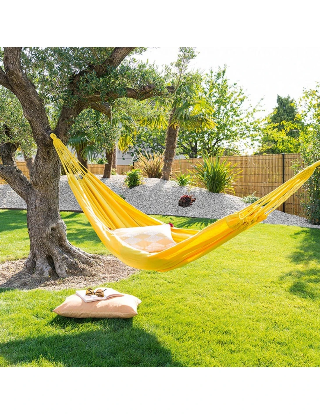 Hamac Yaqui uni - L.200 x P.150 cm - Framboise Hamac Yaqui Uni - L.200 X P.150 Cm - Framboise -Magasin De Jardin Et D'extérieur hamac yaqui uni l200 x p150 cm coloris au choix 1