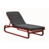 Lit De Soleil Antonino - Aluminium - Rouge/Gris