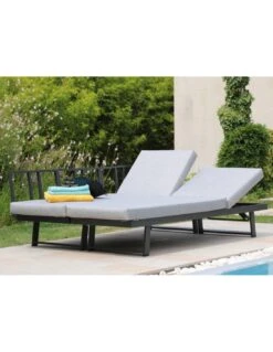 Lounge/Lit Modulo En Aluminium Graphite -Magasin De Jardin Et D'extérieur lit lounge modulo en aluminium graphite proloisirs 11