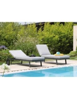 Lounge/Lit Modulo En Aluminium Graphite -Magasin De Jardin Et D'extérieur lit lounge modulo en aluminium graphite proloisirs 2