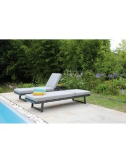 Lounge/Lit Modulo En Aluminium Graphite -Magasin De Jardin Et D'extérieur lit lounge modulo en aluminium graphite proloisirs 3