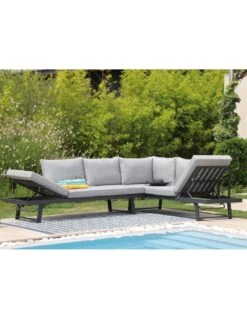 Lounge/Lit Modulo En Aluminium Graphite -Magasin De Jardin Et D'extérieur lit lounge modulo en aluminium graphite proloisirs 7