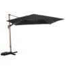 Parasol Déporté 3x3 M LB Heat Transfert Effet Bois - Heat Look OAK / Gris