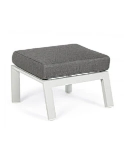Pouf Ottoman Kledi Aluminium Gris Lunar