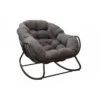 Royal II Rocking Chair Acier - Coussin Grey/gris