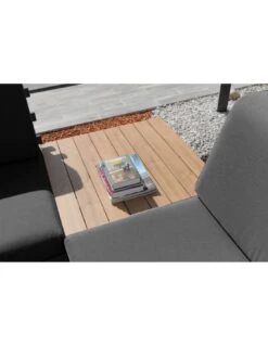 Salon D'angle Staten Avec Tablettes - Graphite / Oak -Magasin De Jardin Et D'extérieur salon d angle staten avec tablettes coloris au choix 11