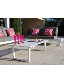 Salon D'angle Staten Avec Tablettes - Blanc 7 Salon D'angle Staten Avec Tablettes - Blanc -Magasin De Jardin Et D'extérieur salon d angle staten avec tablettes coloris au choix 7