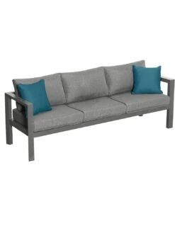 Salon De Jardin 5 Places Evasion - Aluminium Et Coussins Polyester - Graphite -Magasin De Jardin Et D'extérieur salon de jardin 5 places evasion aluminium et coussins polyester 1