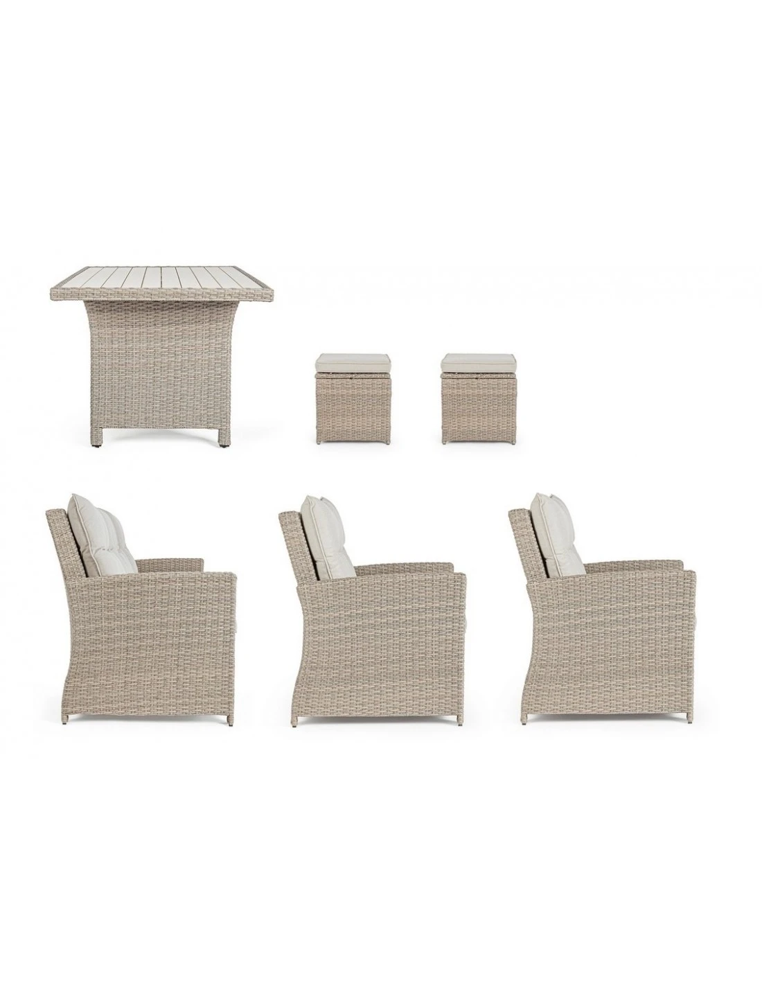 Salon de jardin Ariel - 7 places - Résine synthétique Naturel Salon De Jardin Ariel - 7 Places - Résine Synthétique Naturel -Magasin De Jardin Et D'extérieur salon de jardin ariel 7 places resine synthetique naturel 5