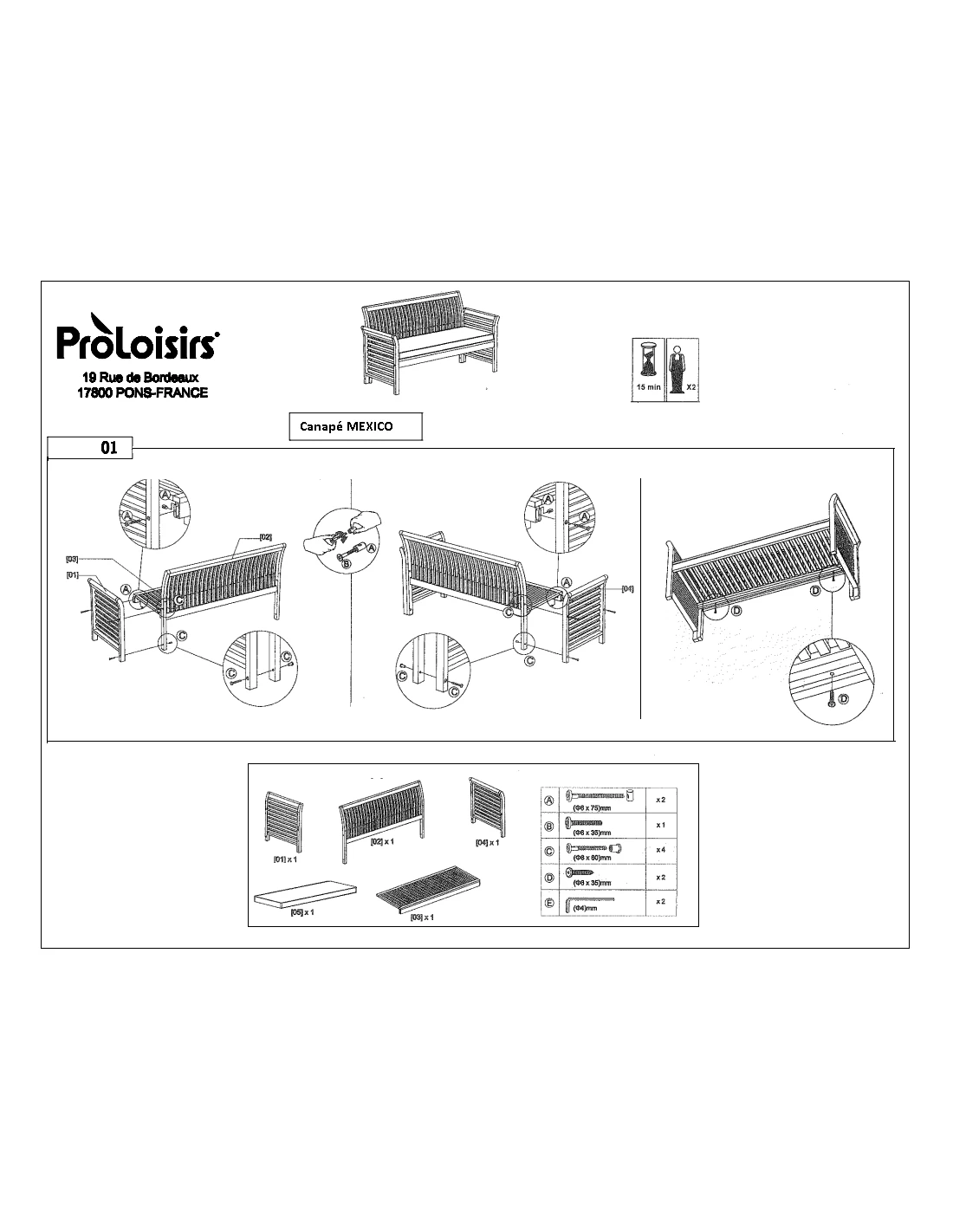 Salon de Jardin Mexico en Eucalyptus FSC Salon De Jardin Mexico En Eucalyptus FSC -Magasin De Jardin Et D'extérieur salon de jardin mexico eucalyptus fsc 1